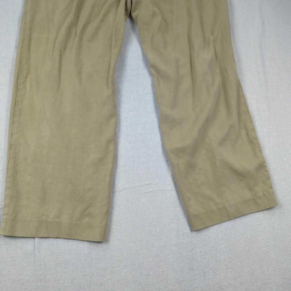 Tommy Bahama Pants Mens 38x32 Khaki Silk Casual Preppy Pleated